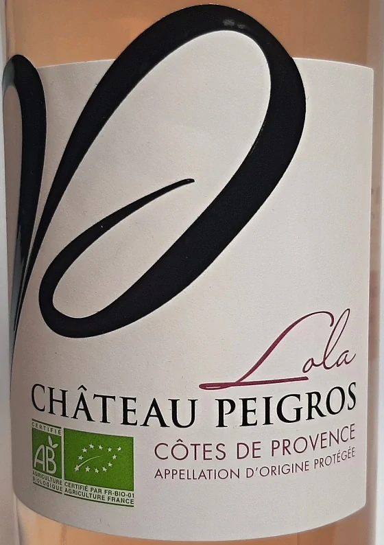 Cuvée Lola Rosé BIO 2025 AOP Cotes de Provence Pierrefeu - Chateau Peigros